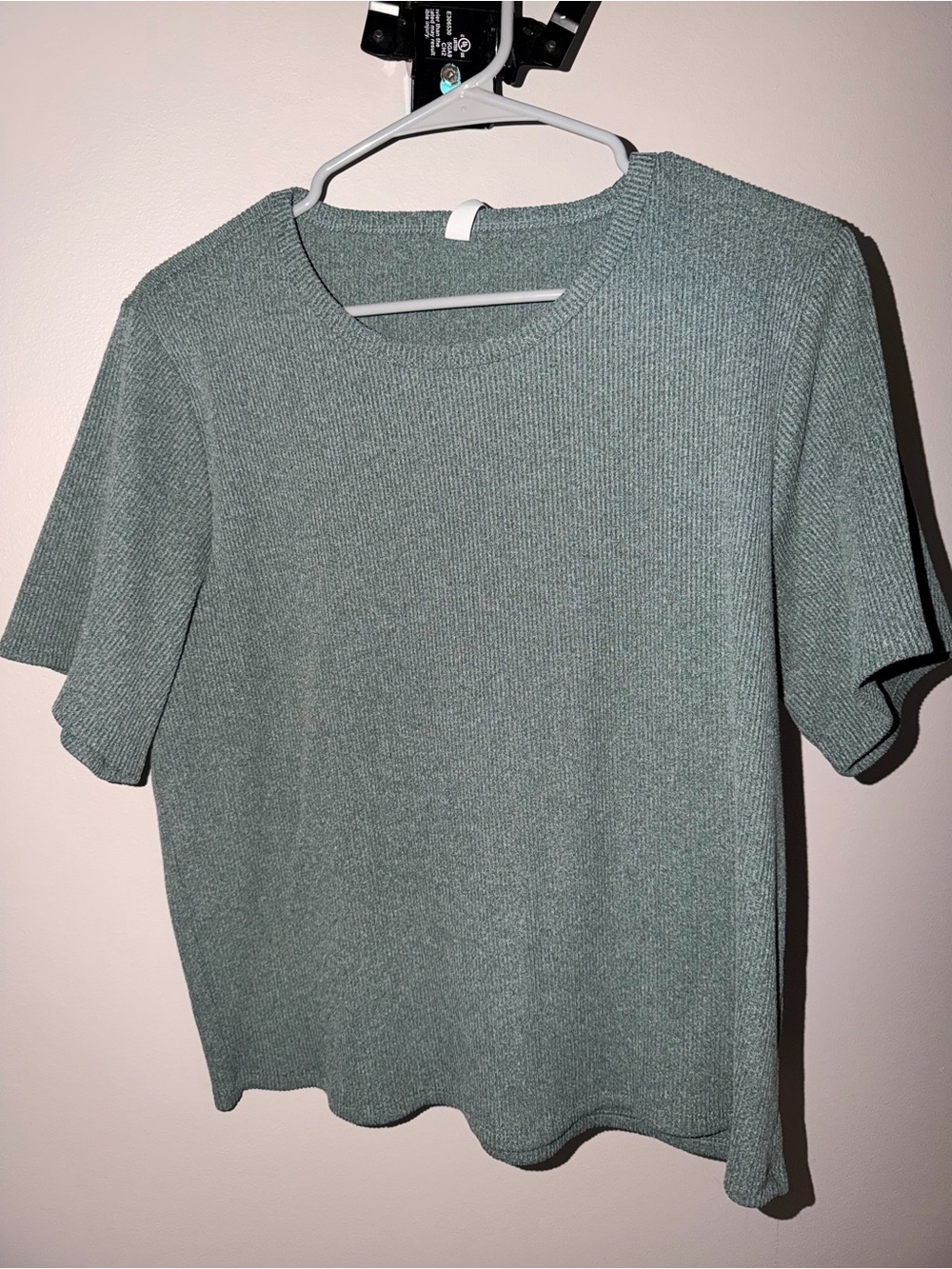 Women’s Sage Green Short-Sleeve Knit Shirt